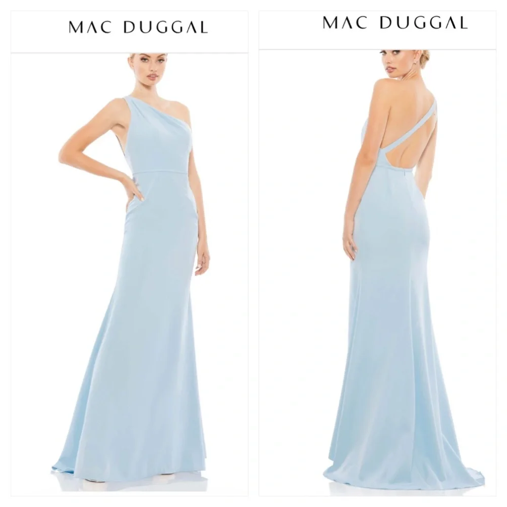 Mac Duggal Couture
Power Blue Jersey Ieena One Shoulder Night Out Dress prom - Picture 1 of 15